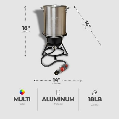 King Kooker King Kooker 29 Qt. Aluminum Turkey Frying Outdoor Cooker Kit