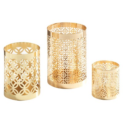 Set of 3 Filigree Hurricanes Gold - Danya B.