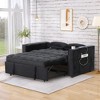 58" Velvet Convertible 4-in-1 2-Seater Sofa Bed with Cup Holder and USB Port - 2 of 4