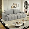 AENKYO 90.2" Modern 4-Seater Sofa Bed with 25.2" Deep Seat, 3-in-1 Convertible King Size Sleeper, Storage Chaise & Casters for Apartment - 4 of 4