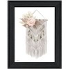 HomeRoots BOHEMIAN MACRAME Black Framed Print Wall Art - 4 of 4