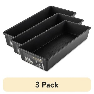 LunaLulinlk (3 pack) 1 Compartment Utensil Organizer, Black - 1 of 4