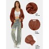 EXLURA Womens 2025 Oversized Cardigan Sweaters Fall Winter Lightweight Soft Knit Cardigan Open Front Button Outwear Coats - 3 of 4