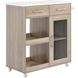Modway Culinary Kitchen Cart With Towel Bar - 1 of 3