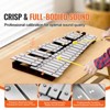 VEVOR 32 Note Glockenspiel Xylophone Bell Kit, Percussion Instrument with Mallets, Drum Sticks and Carrying Bag,Gray - 3 of 4