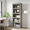 Farmhouse Book Shelf with Storage Open Display Bookshelves - 3 of 4