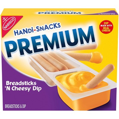 Handi-Snacks Premium Breadsticks 'N Cheese Dip - 6ct/1.09oz