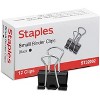 MyOfficeInnovations Small Metal Binder Clips Bulk PK Black 3/4" Size with 3/8" Capacity 480114 - 2 of 4