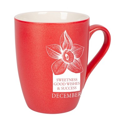 Elanze Designs Sweetness Good Wishes And Success Crimson Red 10 ounce New Bone China Coffee Cup Mug