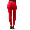 Memoi Women's Faux Denim Ponte Leggings - 3 of 4