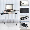 Lockable Rolling Makeup Train Case with LED Mirror - 3 of 4