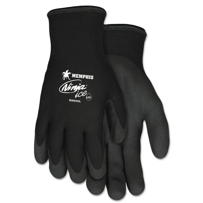 MCR Safety Ninja Ice Gloves Black Large N9690L, 1 of 2
