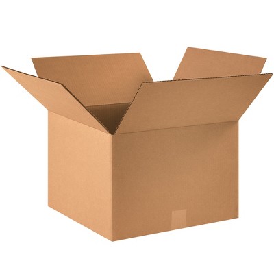 The Packaging Wholesalers Corrugated Boxes 16" x 16" x 11" Kraft 25/Bundle BS161611