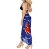 LA LEELA Women's Beachwear Summer Bikini Wraps Beach Wrap Coverups Sarong Skirt Swim Cover Up Swimwear Coverups for Women One Size Blue,Kangaroos - 3 of 4