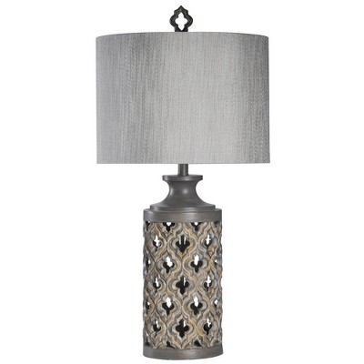 silver moroccan table lamp