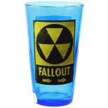 Just Funky Fallout Toxic Waste 16oz Blue Pint Glass