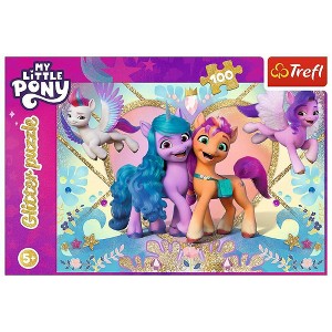 Trefl My Little Pony Shiny Ponies 100pc Glitter Puzzle - 1 of 3