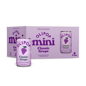 OLIPOP Mini's Classic Grape Soda - 6pk/7.5 fl oz Cans - 1 of 4