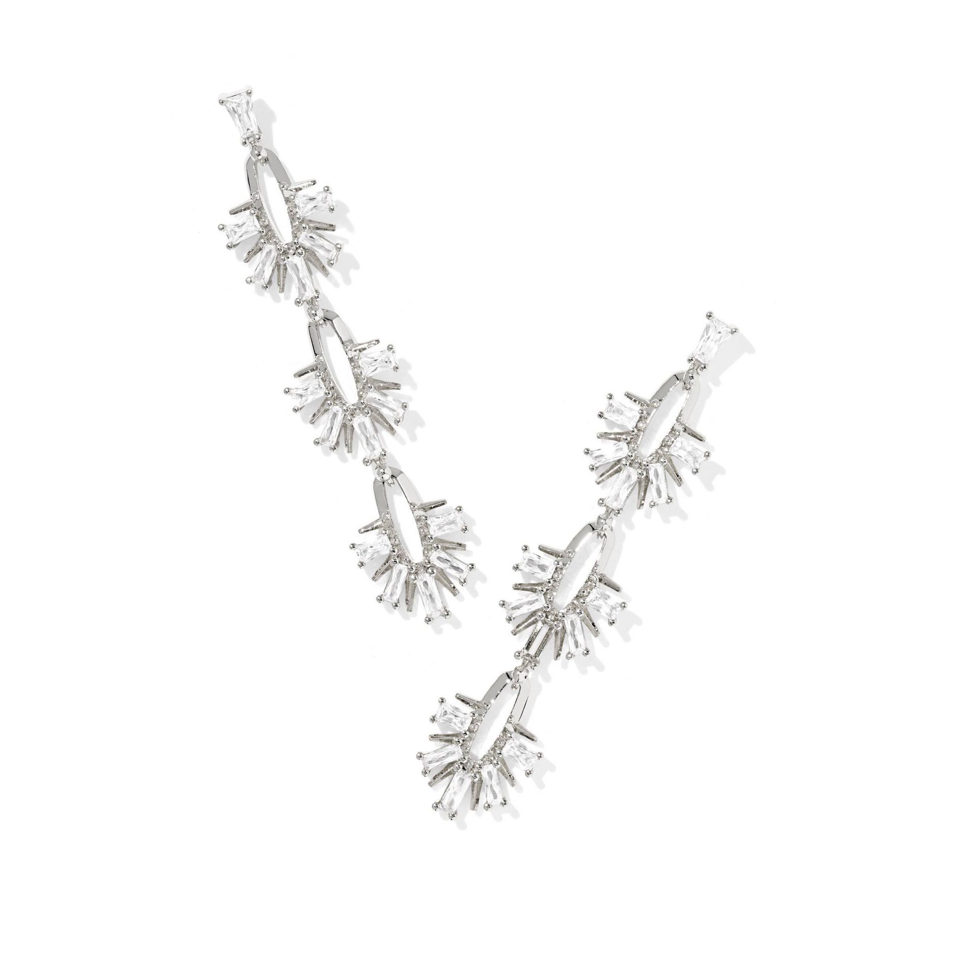 Kendra Scott Macie Statement Earrings - Silver