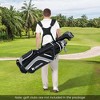Costway Lightweight Golf Stand Bag with 14 Way Top Dividers 6 Pockets Cooler Bag Rain Hood Blue/Gray/Red - 3 of 4