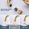 WOWOW 4 in. Centerset Double-Handle High Arc Bathroom Faucet - 4 of 4