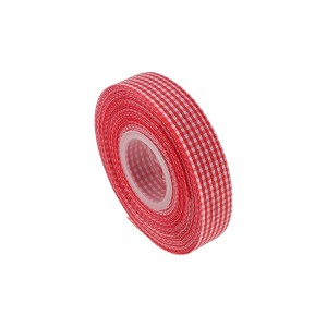 Unique Bargains Ribbon Plaid Pattern Polyester 393.7"x0.79" 1 Pc - 1 of 4