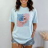 Simply Sage Market Women's Checkered Patriotic Smiley Face Short Sleeve Garment Dyed Tee - 2 of 2