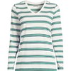 Lands' End Women's Relaxed Supima Cotton Long Sleeve V-Neck T-Shirt - 3 of 3