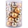 34Pcs Shatterproof Christmas Balls Ornaments Set, 2.36in Plastic Hanging Decor for Xmas Tree, Wreaths, Garlands, Holiday, Party, Wedding - 2 of 4