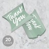 Big Dot of Happiness Sage Green Elegantly Simple - Favor Gift Boxes - Guest Party Favors Petite Pillow Boxes - Set of 20 - 2 of 4