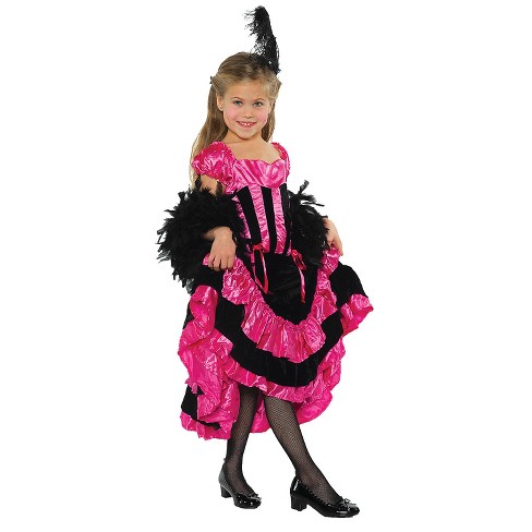 Halloween Express Girls' Can Can Costume - Size 6-8 - Pink : Target