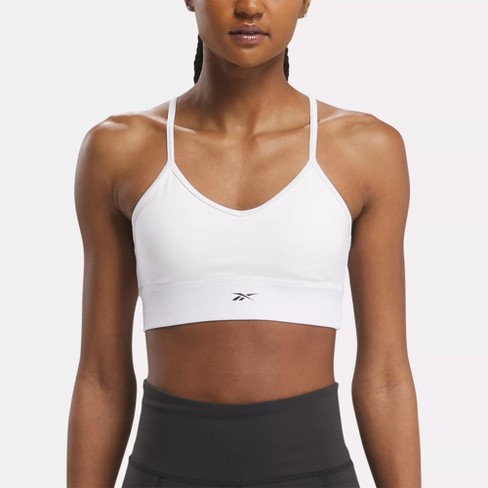 Reebok Workout Ready Sports Bra M White : Target