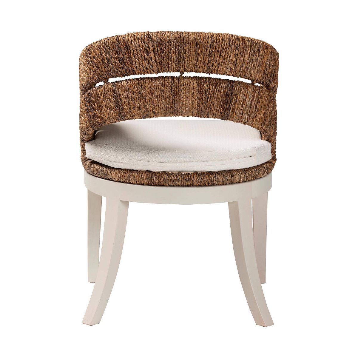 bali & pari Ubud Seagrass and Mahogany Wood Dining Chair Natural Seagrass - thumbnail 10