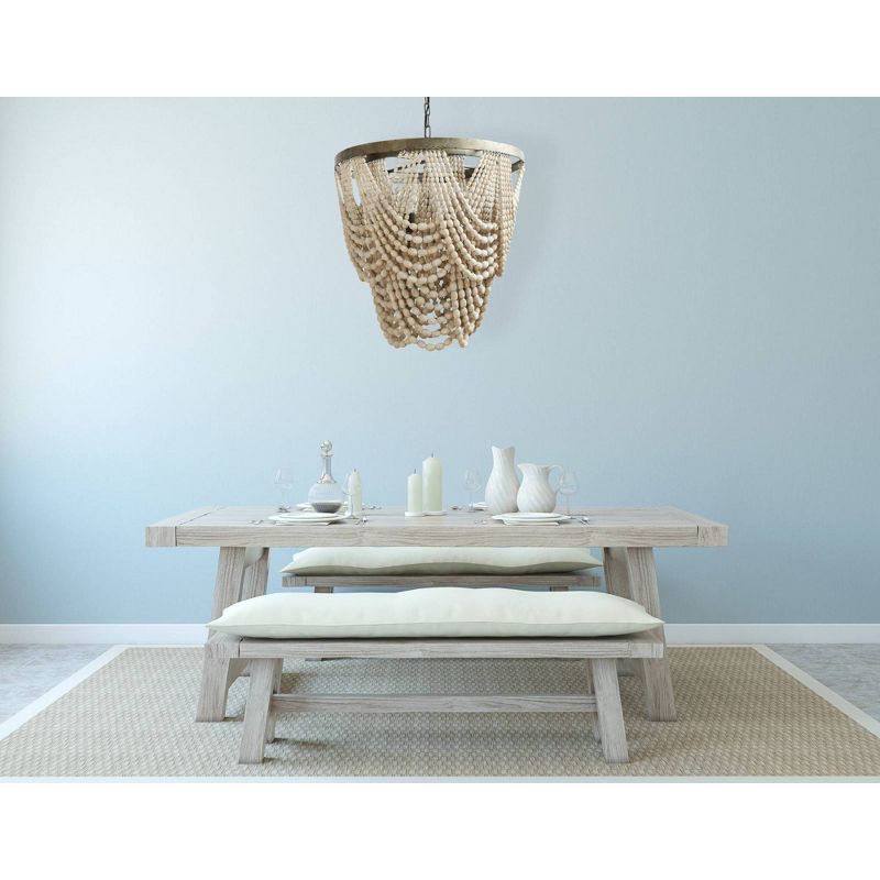 Storied Home Draped Wood Bead Chandelier, 2 of 10