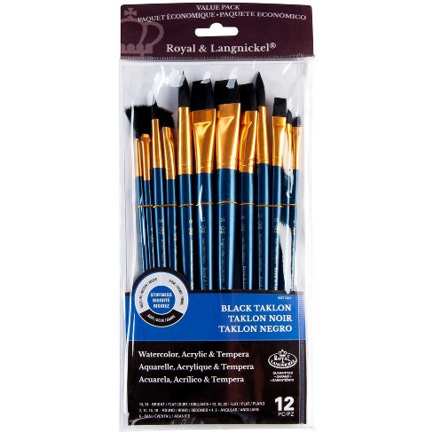 Royal & Langnickel - 10pc Long Handle, Acrylic and Oil Paint Brush Set