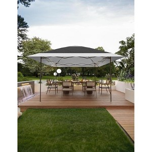 Pop Up Gazebo Instant Canopy Tent with Netting 4 Stanbags Outdoor Shelter for Lawn, Garden, Backyard, Deck - 1 of 4