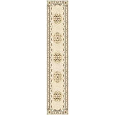 Ancient Garden 57226 Ivory 2.2X7.7 Runner
