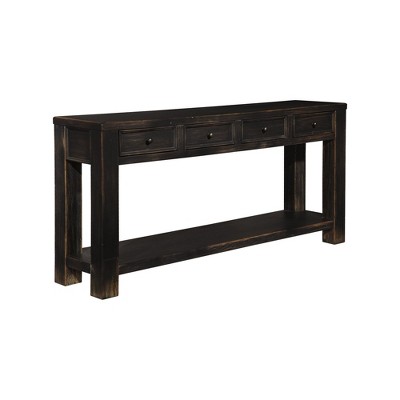 Signature Design by Ashley Casual Gavelston Sofa/Console Table, Black