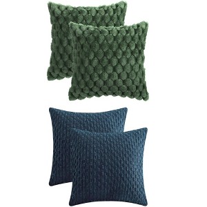 REGALWOVEN 4 Pcs Soft Cozy Throw Pillow Covers for Home Decor 16" x 16" - 1 of 4