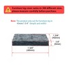 Unique Bargains Felt Self-stick Non-slip Anti-scratch Square Furniture Pads Gray 24 Pcs - 2 of 4