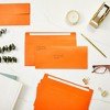 Pipilo Press #10 Orange Business Envelopes with Square Flap for Mailing, Shipping Supplies, 4 1/8 x 9 1/2 In, 50 Pack - 2 of 4