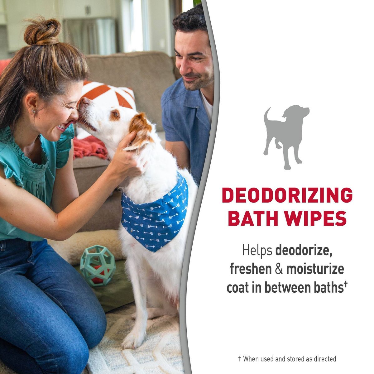 Nature's Miracle Sunkissed Breeze Deodorizing Bath Dog Wipes - 100ct - thumbnail 3