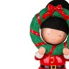 National Tree Company First Traditions Christmas Soldier Holding Wreath with Polyresin Construction, Red, 10 in - 3 of 4