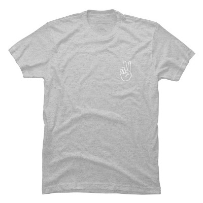Men's Design By Humans peace By desiredesign T-Shirt