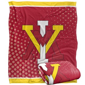 Virginia Military Institute Logo Dots Silky Touch Blanket White 50x60 - 1 of 4