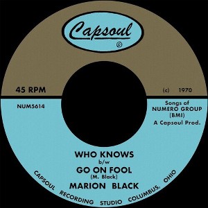 Marion Black - Go on Fool B/W Who Knows. (vinyl 7 inch single) - 1 of 1