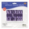 Beistle Pkgd 1-Ply Metallic Fringe Drape, 15" x 10', (1/Pkg) - 3 of 4