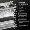 YUNZII AL66 Wireless Mechanical Keyboard,65% Knob Control Aluminum Gaming Keyboard, Gasket Mounted RGB Keyboard(Milk Switch, Silver) - 4 of 4