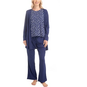 MUK LUKS Womens The Anything 3 Piece Pajama Set - 1 of 4