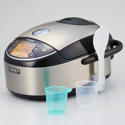 Stainless Steel 10-Cup Induction Heating Rice Cooker with Fuzzy Logic